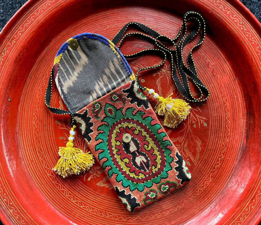 Coral and Emerald day bag
