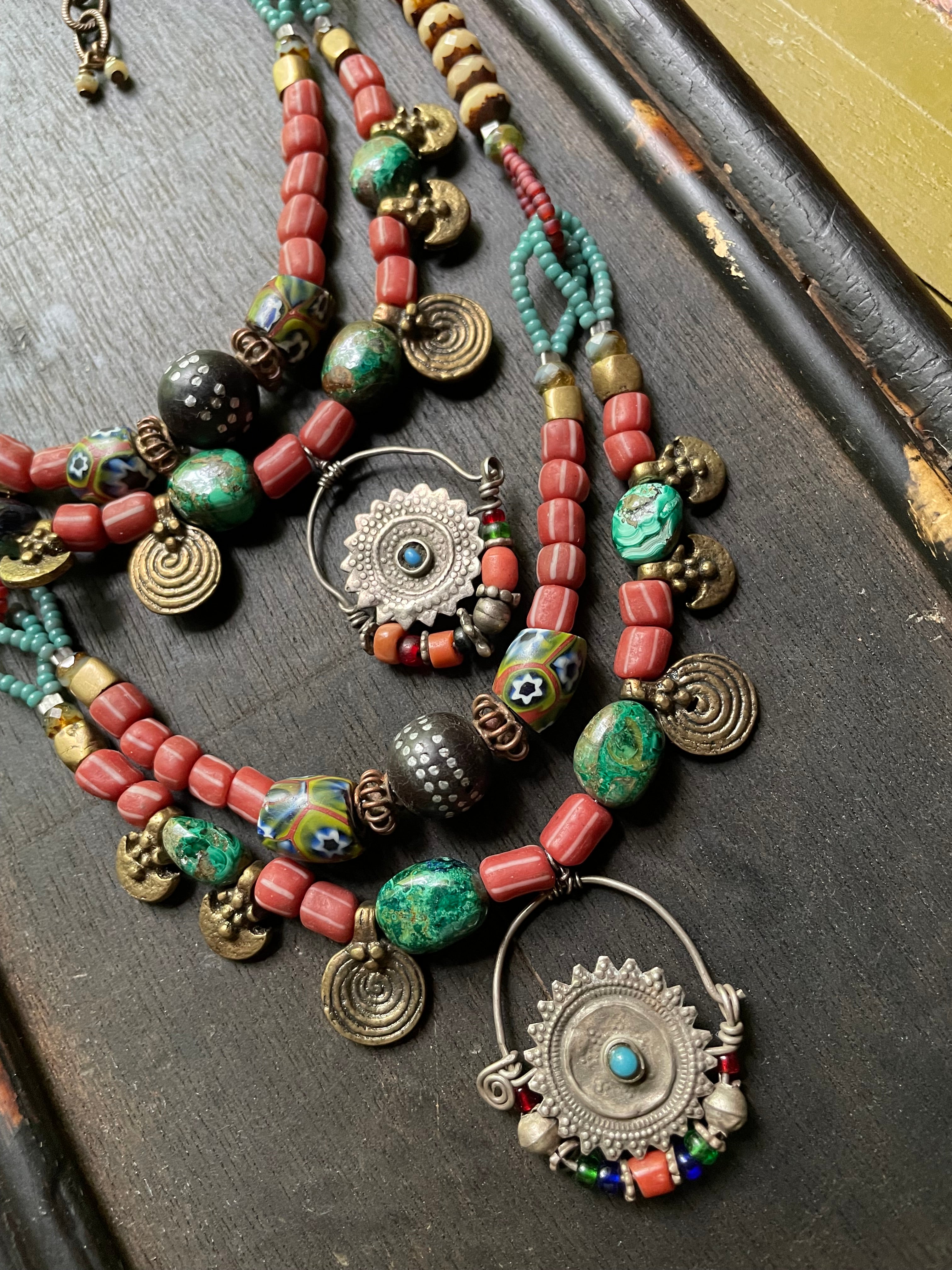 ネックレス・ペンダント ~80s Afghan beads necklace 80s Afghan beads necklace