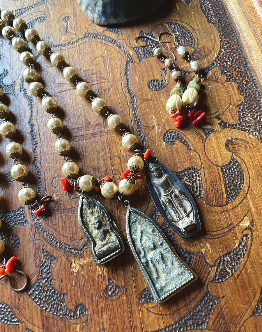 Pearl and Coral Rosary