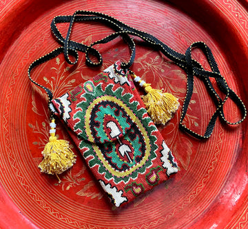 Maroon and Emerald day bag