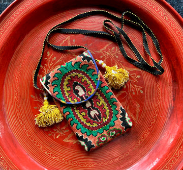 Coral and Emerald day bag
