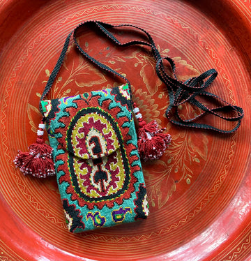 Turquoise and Saffron day bag