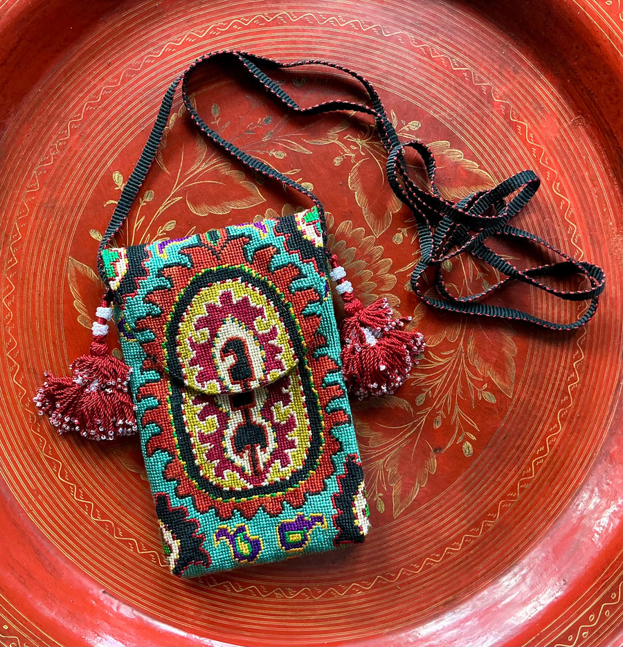 Turquoise and Saffron day bag