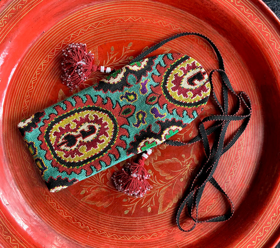 Turquoise and Saffron day bag