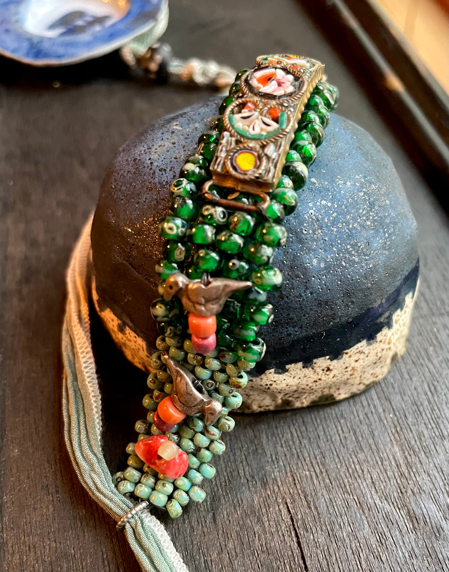 Emerald Micro Mosaic bracelet