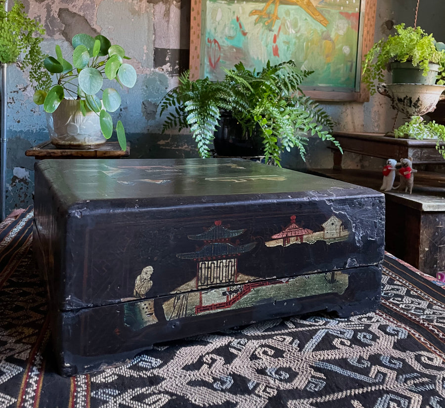 Chinese lacquer box large