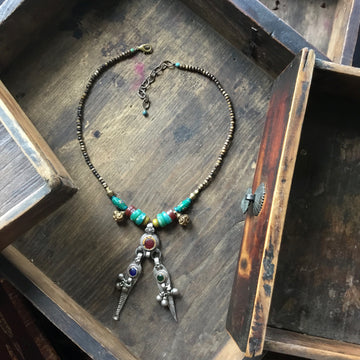 Traveling tool necklace